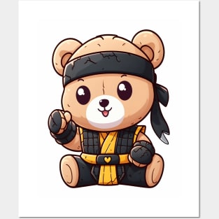 Cute Ninja Clan Bear Kawaii Posters and Art